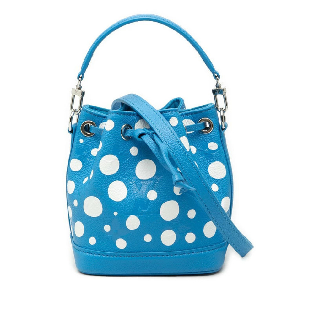 Louis Vuitton Monogram Empreinte Noe 2way Shoulder Bag Blue White Leather